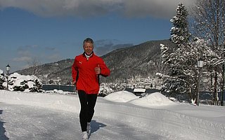 Laufen im Winter Garmisch